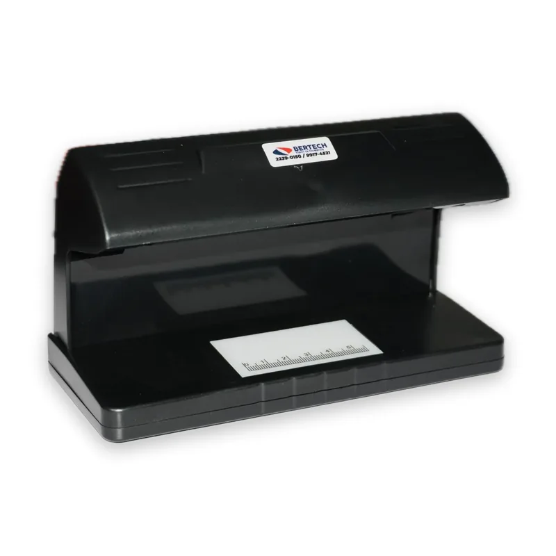 Lámpara UV Volteck 3 Lámpara UV Volteck para detectar billetes falsos, de cuerpo entero, con la calcomanía de Bertech y la regla en la base.